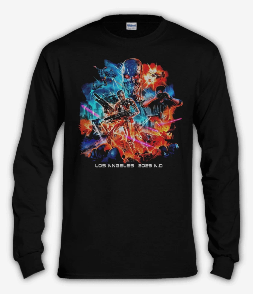 Polera manga larga Negro de T2 Angeles