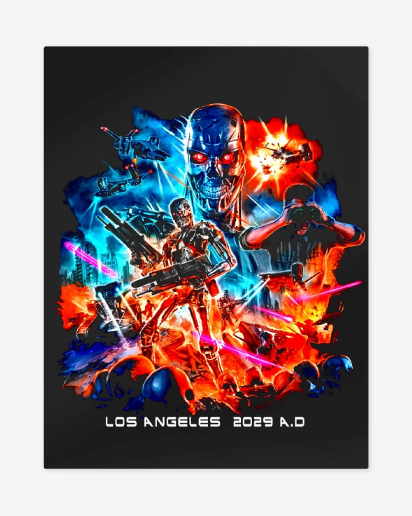 Print metalico Negro de T2 Angeles