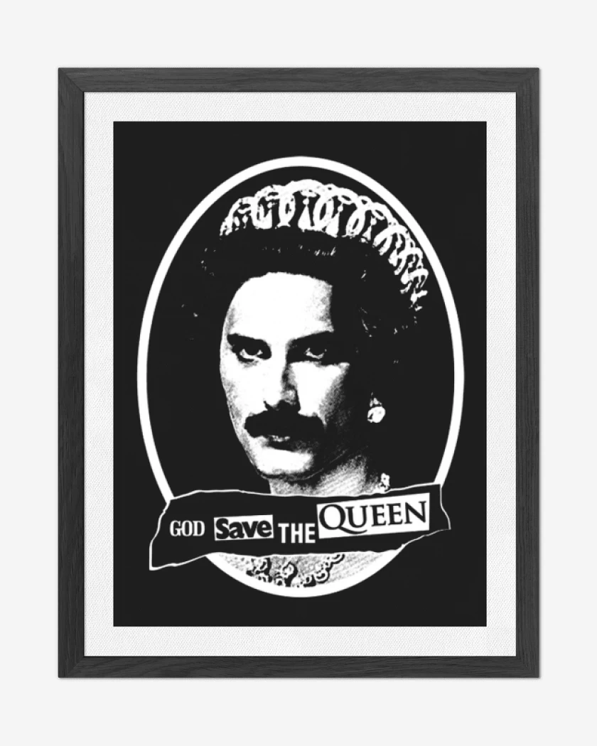 Cuadro decorativo God save the queen 2