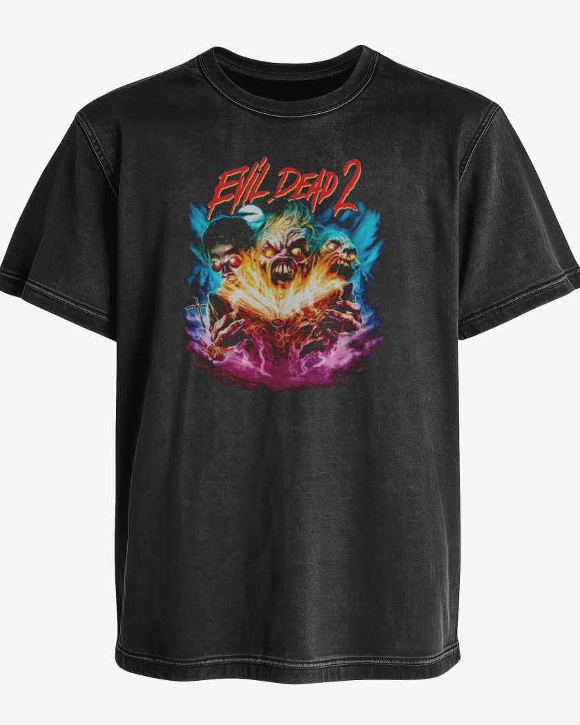 Polera desgastada Negro de Evil Dead 2