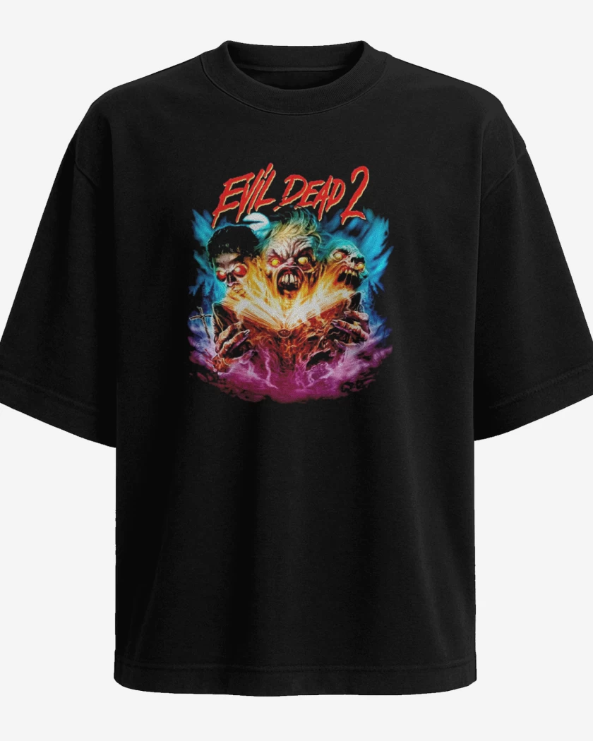 Polera Oversize Negro de Evil Dead 2