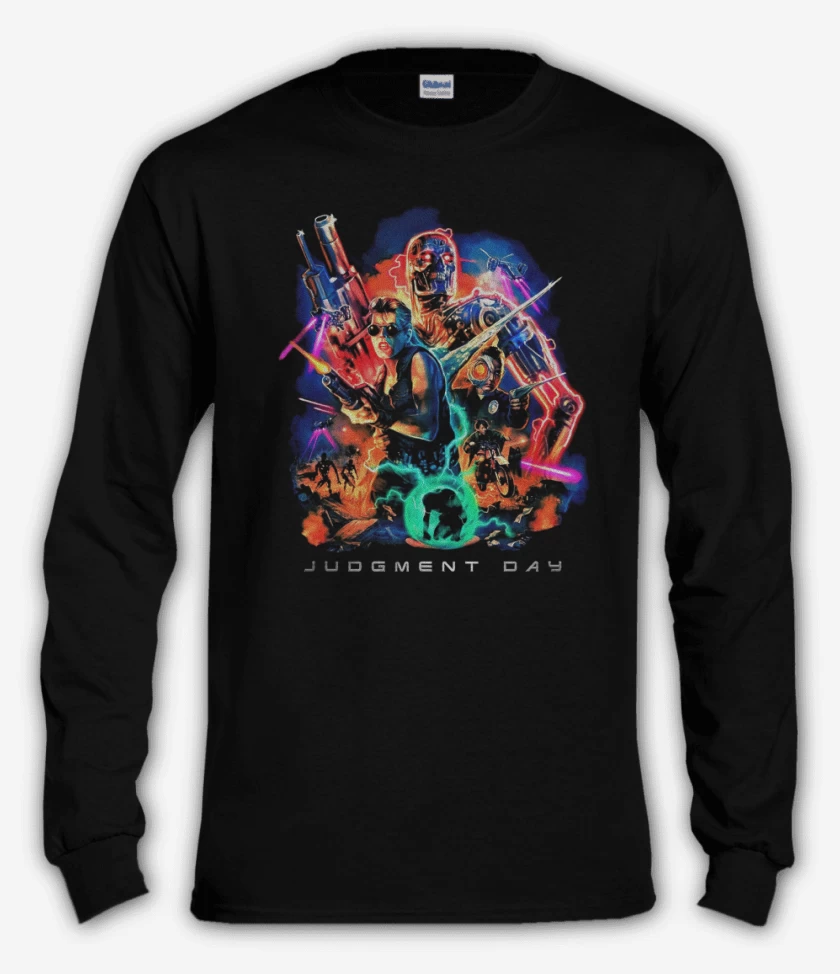 Polera manga larga Negro de Judgment Day