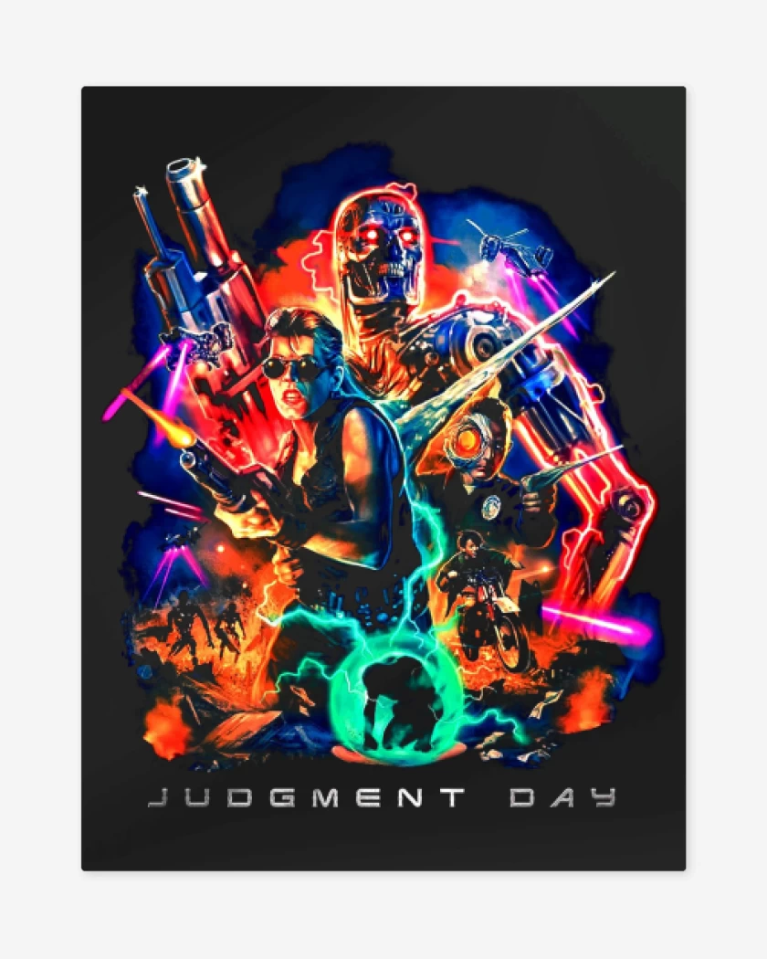 Print metalico Negro de Judgment Day