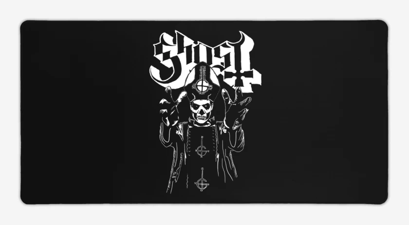 Mouse pad Gamer Negro de Ghost papa