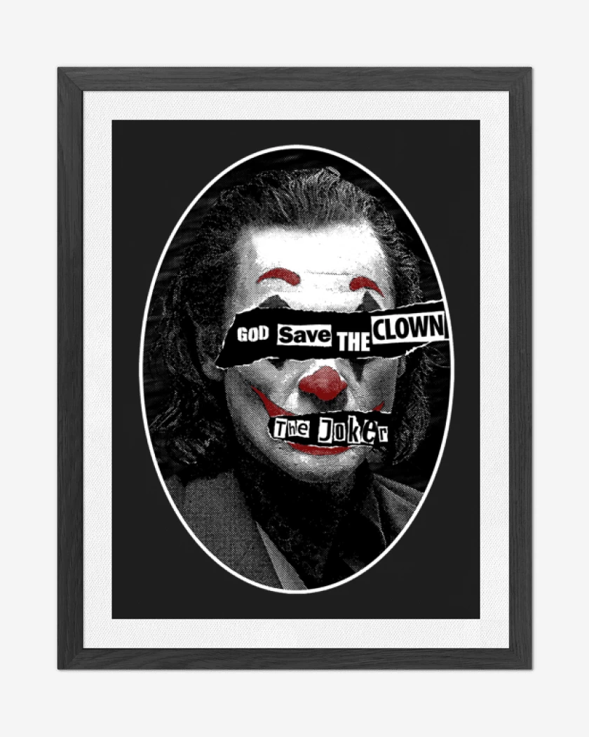 Cuadro decorativo Negro de God save the clown