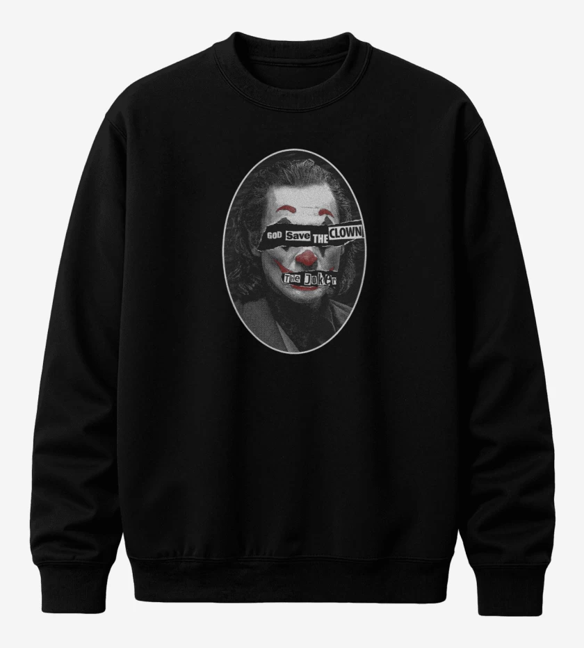 Poleron polo Negro de God save the clown