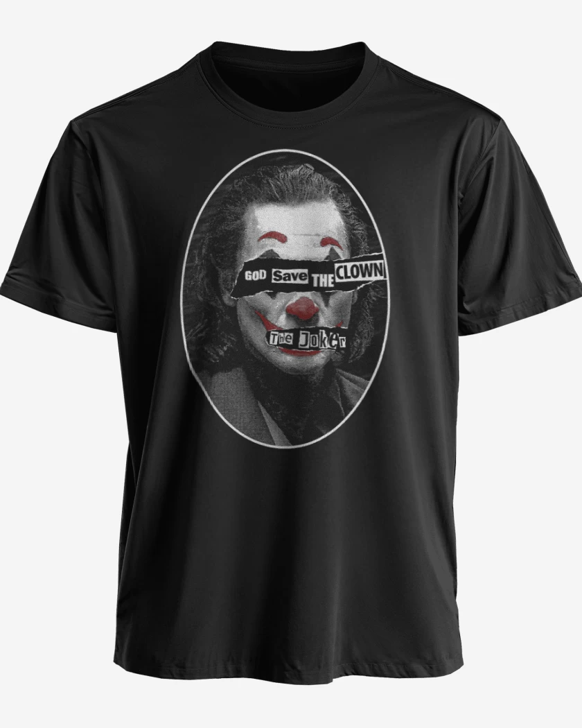 Polera premium Negro de God save the clown
