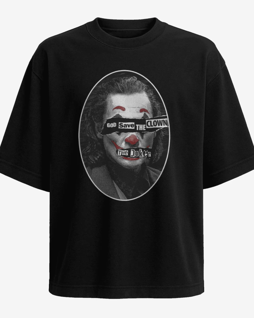 Polera Oversize God save the clown