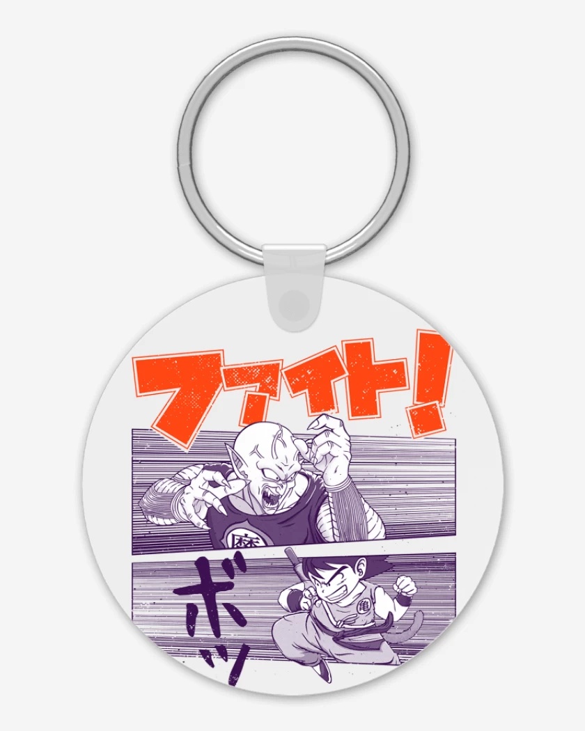 Llavero Blanco de Goku vs Piccolo Daimaku