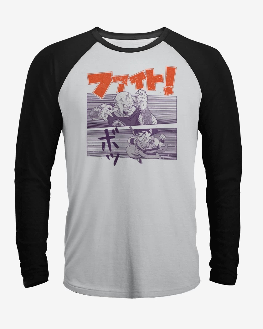 Polera Raglan Goku vs Piccolo Daimaku