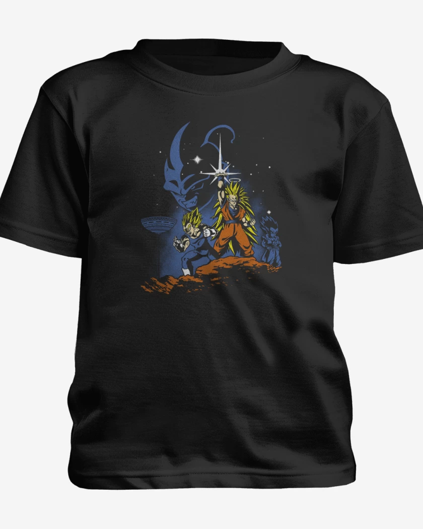 Polera de niño Negro de Dragon ball Z wars