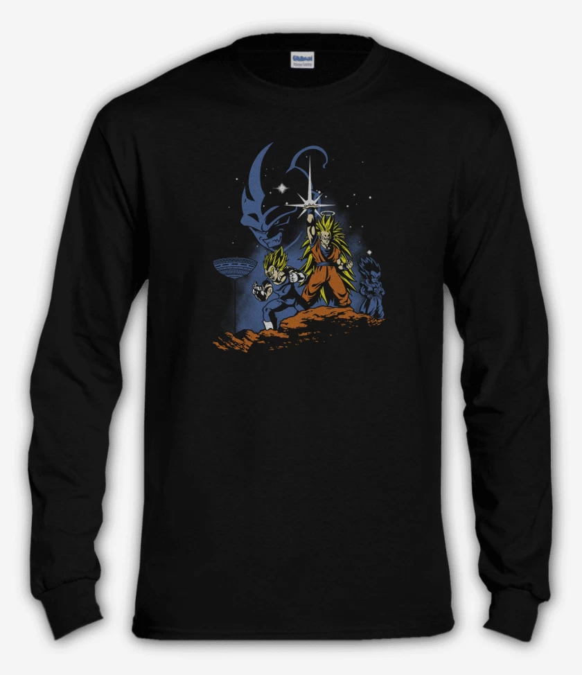 Polera manga larga Negro de Dragon ball Z wars