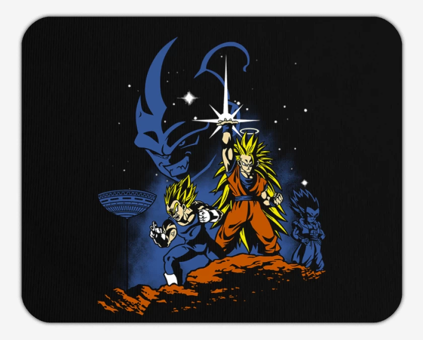 Mousepad Negro de Dragon ball Z wars