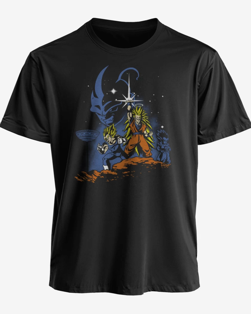 Polera premium Negro de Dragon ball Z wars
