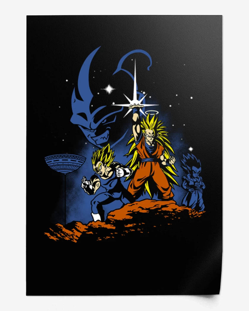 Print Negro de Dragon ball Z wars