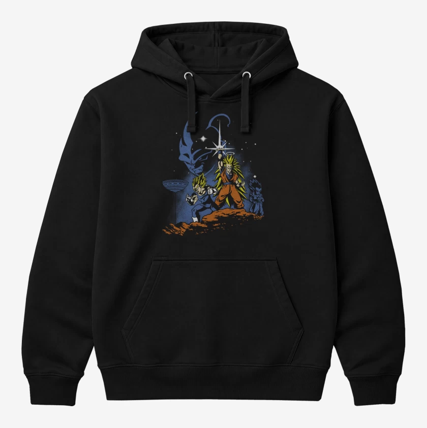 Polerón Canguro Negro de Dragon ball Z wars