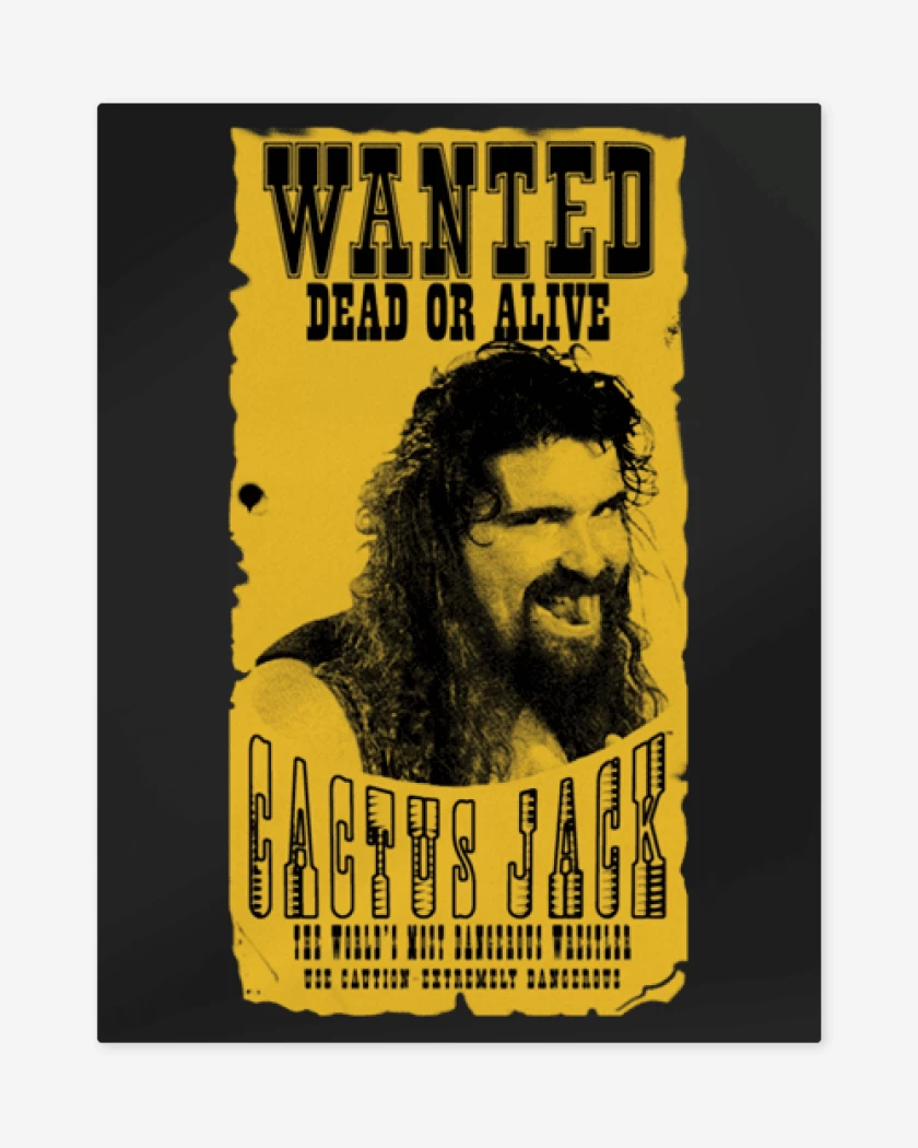 Print metalico Negro de Cactus Jack