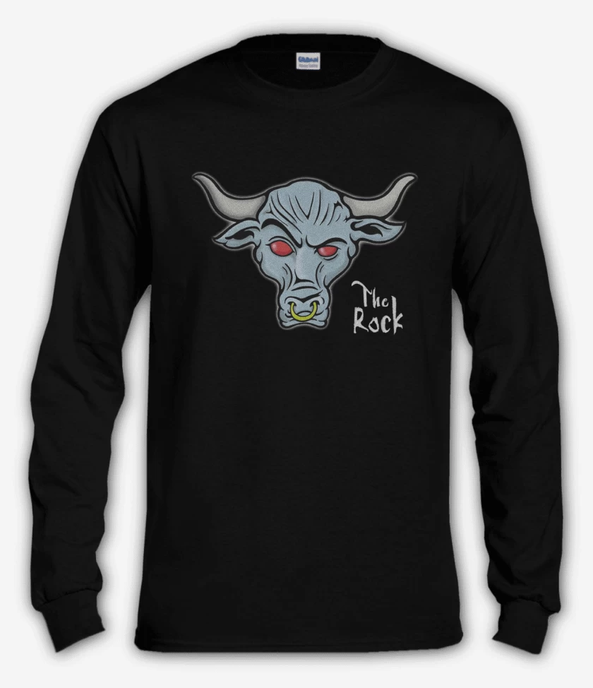 Polera manga larga Negro de The Rock