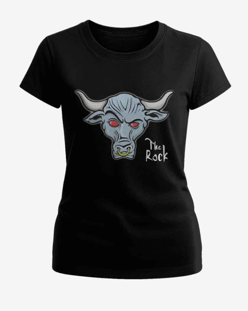 Polera de Mujer Negro de The Rock