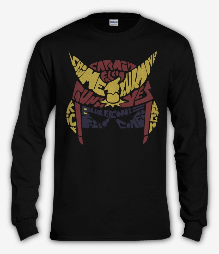 Polera manga larga Negro de Falcon