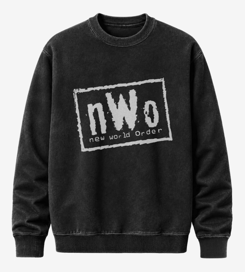 Poleron Polo Acid Wash Negro de nWo 
