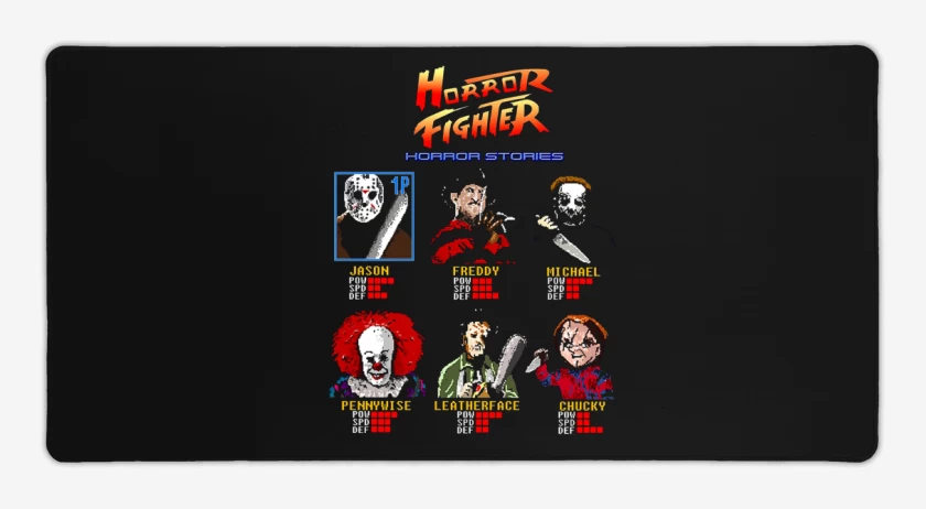 Mouse pad Gamer Horror fighter