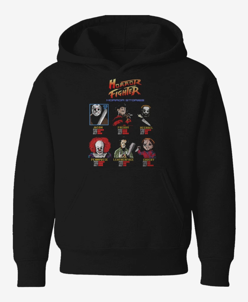 Poleron de niño Negro de Horror fighter
