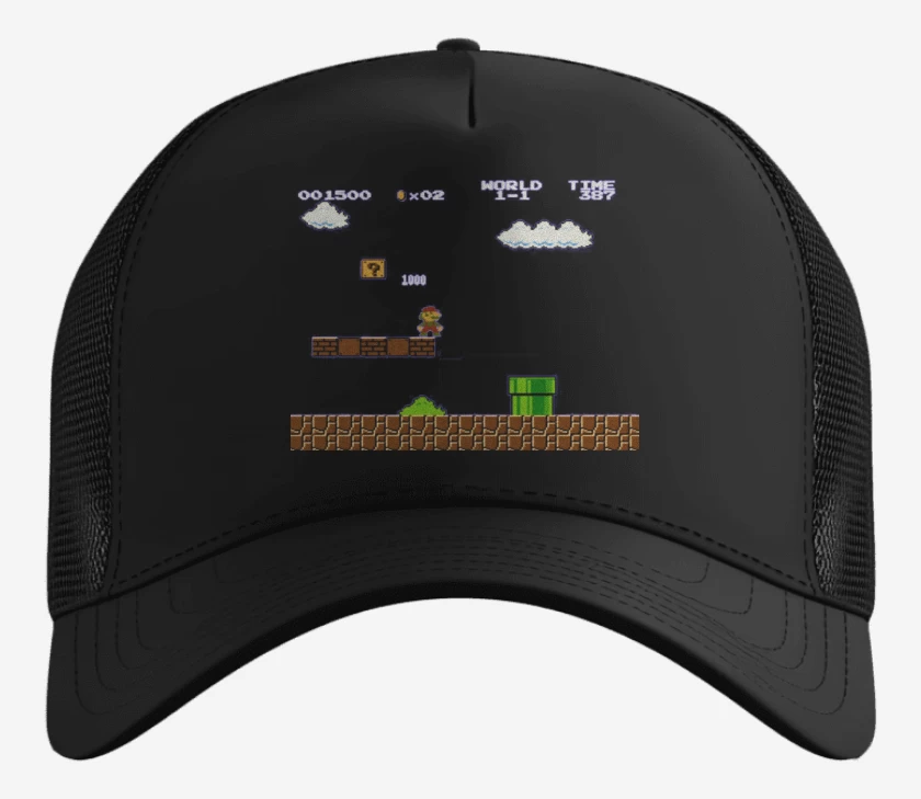 Gorro Negro de Super mariano 