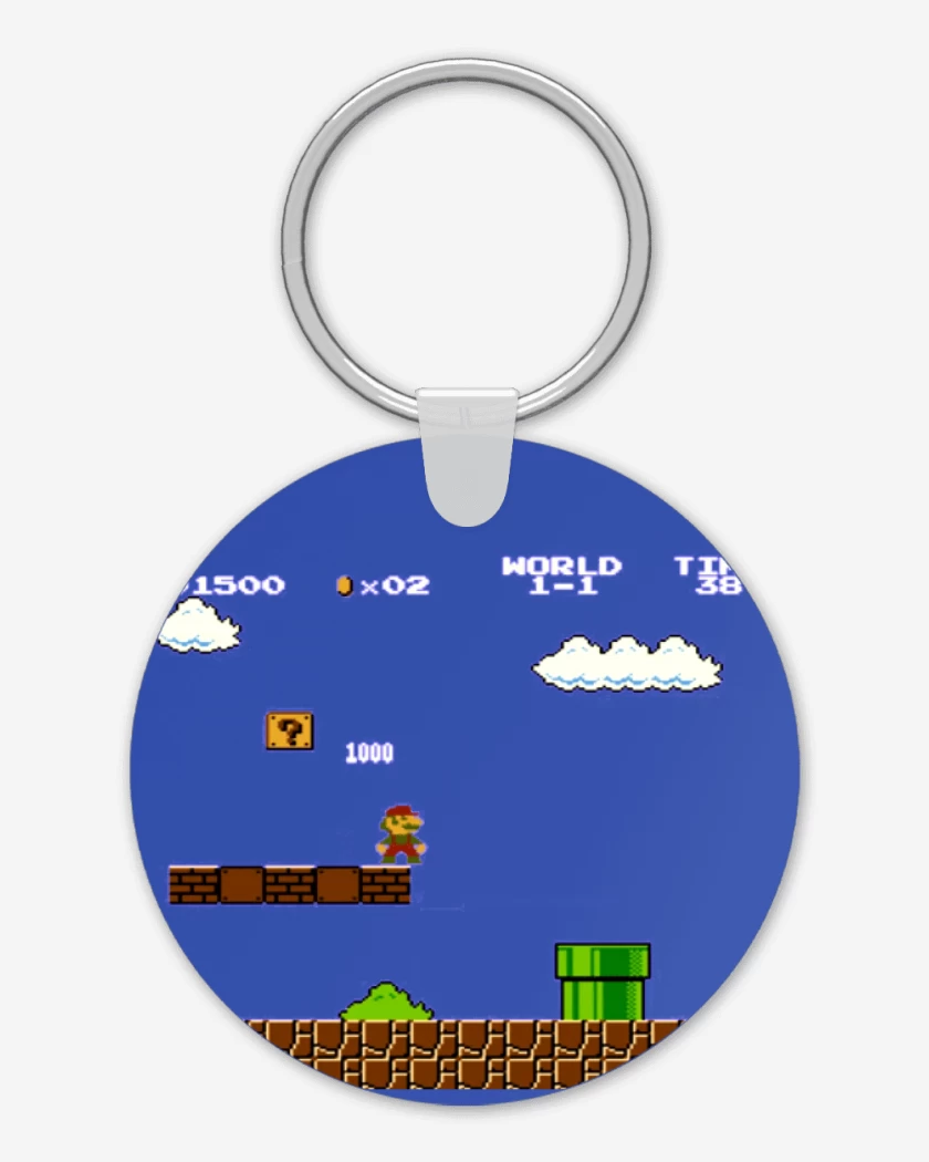 Llavero Azul Rey de Super mariano 
