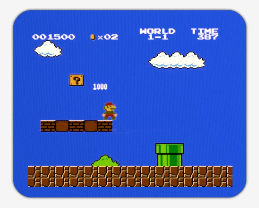Mousepad Azul Rey de Super mariano 