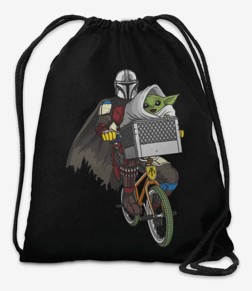 Mochila Negro de Yodita quiere ir a casa