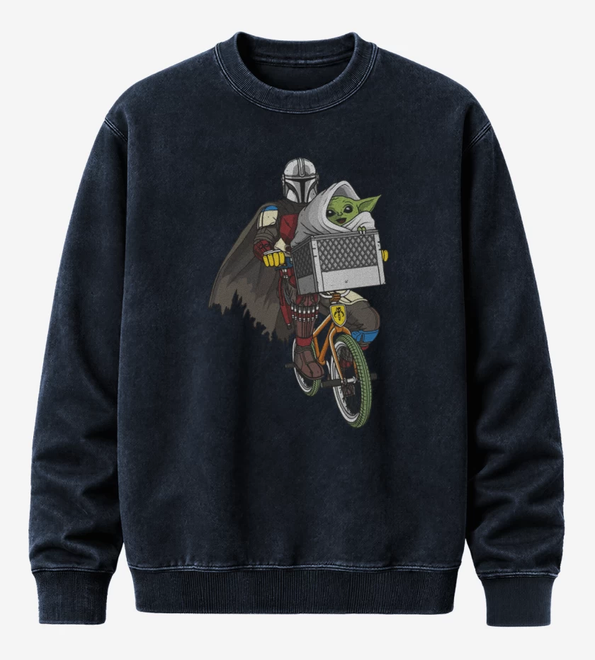 Poleron Polo Acid Wash Azul Marino de Yodita quiere ir a casa
