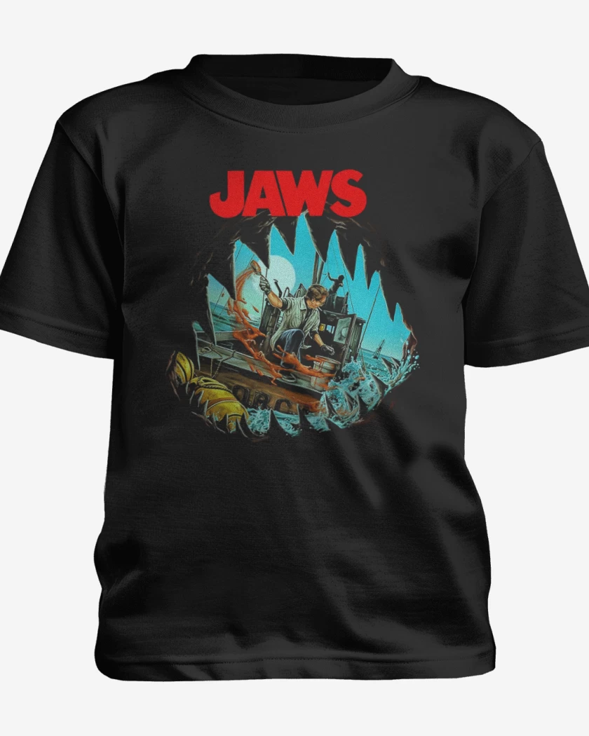 Polera de niño Negro de Tiburon