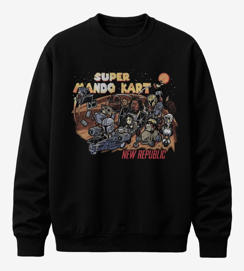 Poleron polo Negro de Mando Kart