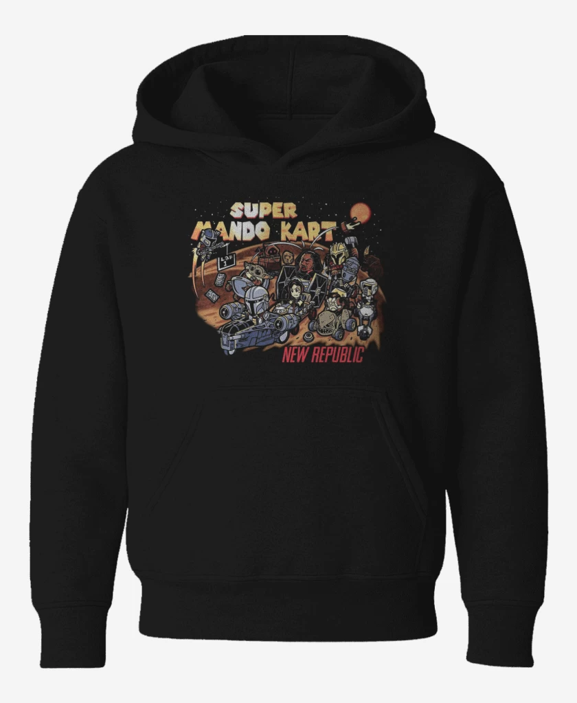 Poleron de niño Negro de Mando Kart