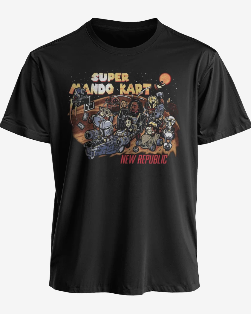 Polera premium Negro de Mando Kart