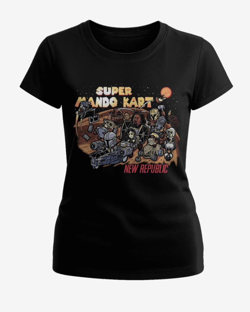 Polera de Mujer Negro de Mando Kart