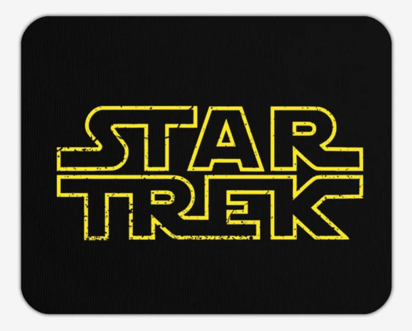 Mousepad Negro de Star Trek