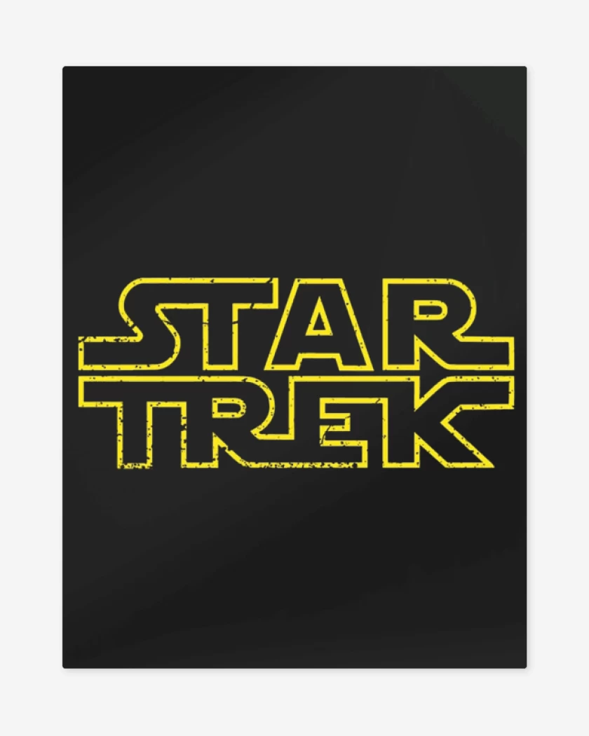 Print metalico Negro de Star Trek