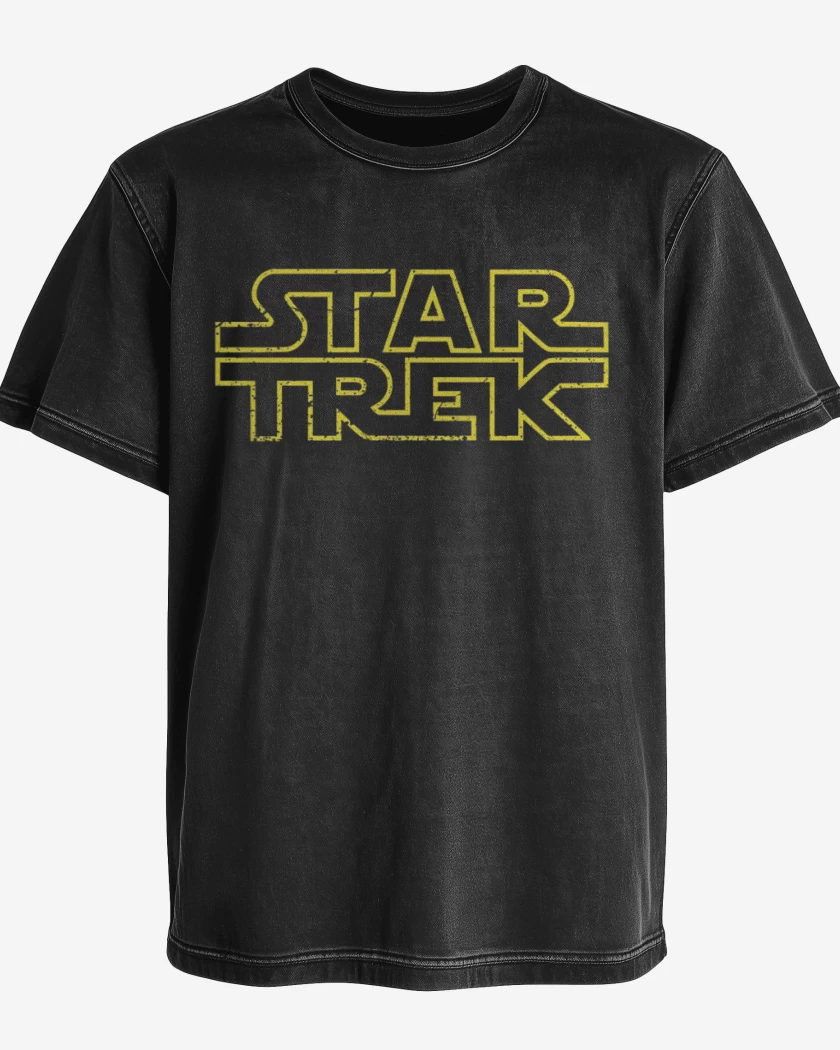 Polera desgastada Negro de Star Trek
