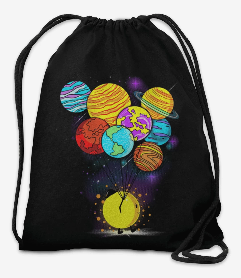 Mochila Negro de Sistema solar