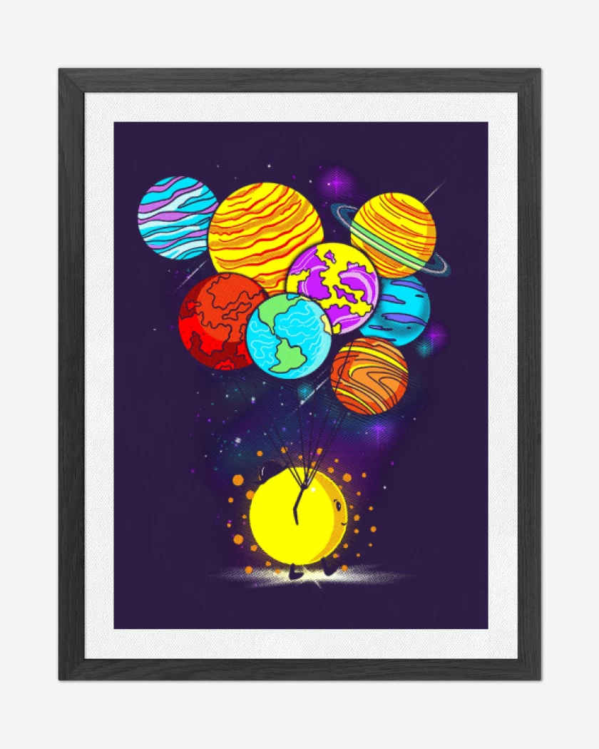 Cuadro decorativo Morado de Sistema solar