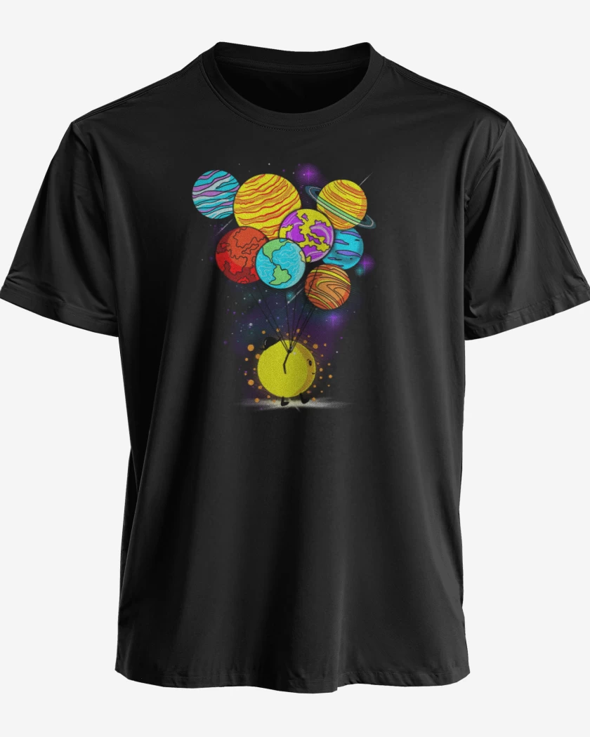 Polera premium Negro de Sistema solar