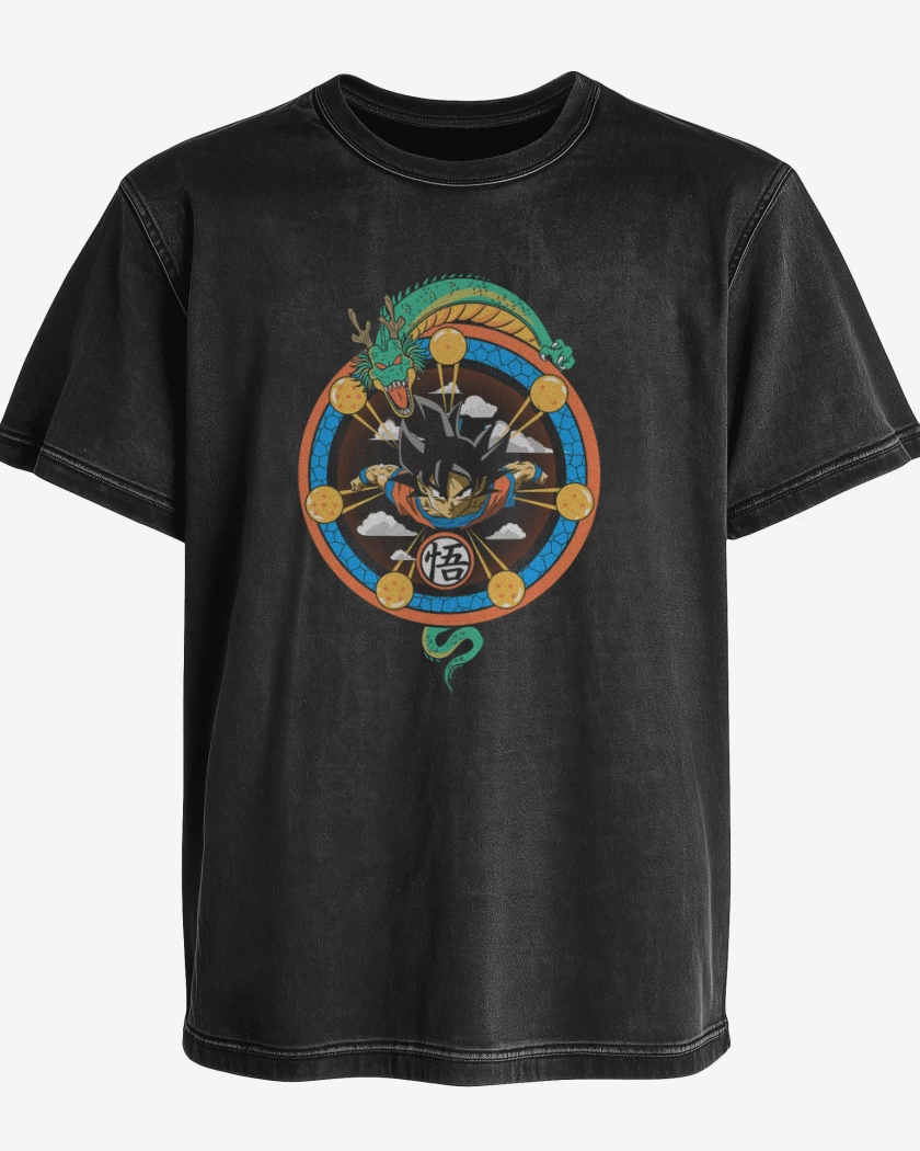 Polera desgastada El dragon