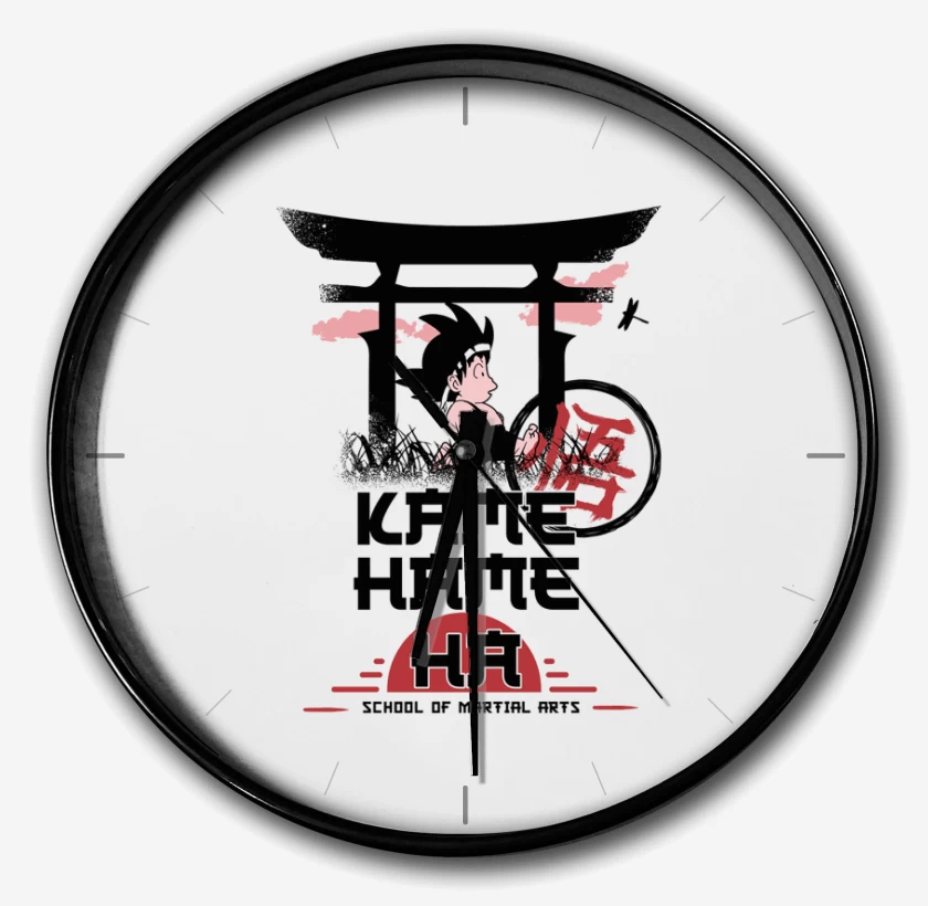 Reloj Blanco de Escuela de artes marciales