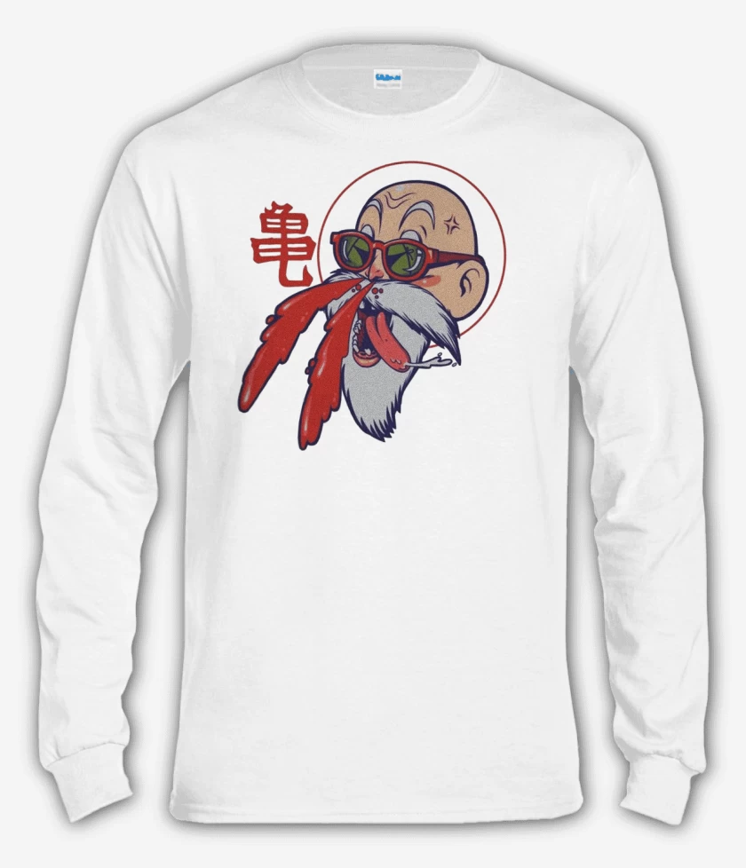 Polera manga larga Blanco de Maestro Roshi