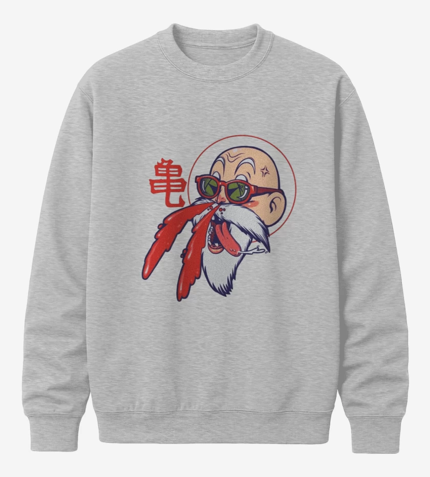 Poleron polo Gris Melange de Maestro Roshi