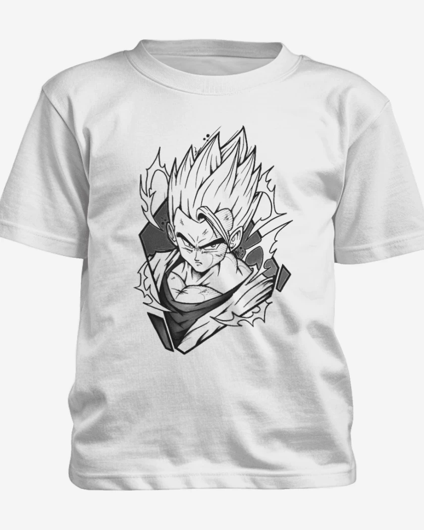 Polera de niño Blanco de Gohan