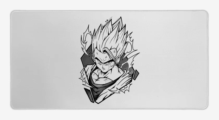 Mouse pad Gamer Blanco de Gohan