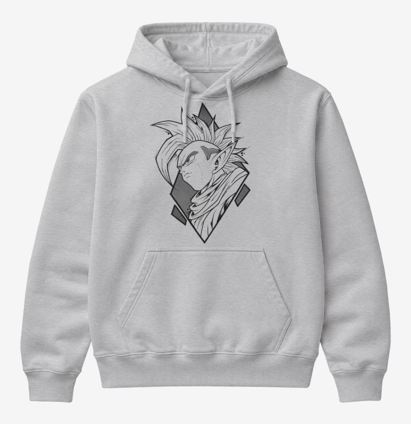 Poleron Canguro básico Gris Melange de Tapion